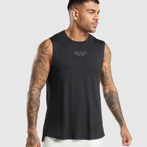 Gymshark Mens GYMSHARK//STEVE COOK TANK Black XL